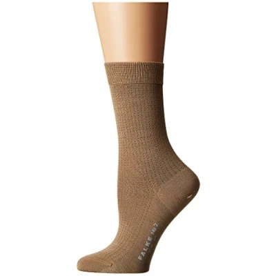 Image of FALKE Women&#039;s No. 2 W So Silk Patterned 1 Pair Socks, Beige Brownie Melange 4170, 7 8
