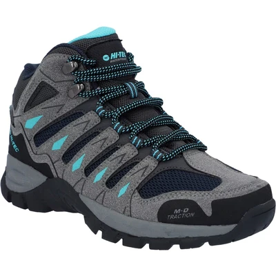 Image of Hi Tec Corzo Mid Boot Graphite Grey/Dark Red Size 4 Female
