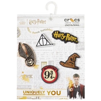 Image of Crocs Harry Potter Symbol 5Pck women&#039;s Aftercare kit in Multicolour