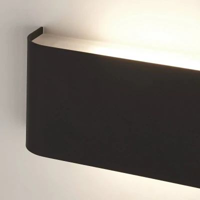 Image of Match Box Wall Light LED 2 10W Black Up/Downlight 3000K