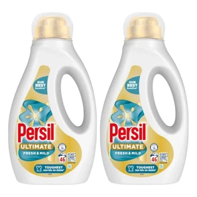 Image of Persil Ultimate Liquid Detergent Outstanding Stain Removal Effective in Quick and Cold Washes with 14 Days of Lasting Freshness 46 Washes, 1.242 Litre (Buy 2, Fresh &amp; Mild)