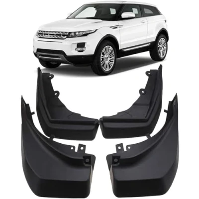 Image of 4 Pcs Car Mud Flaps Splash Guards For Range Rover Evoque Dynamic 2012 2019 2013 2014 2015 2016 2017 2018, Front Rear Mudflaps Flap Mudguards Wheel Protection Accessories