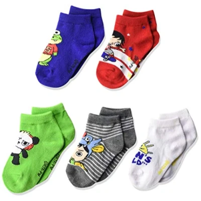 Image of Ryan&#039;s World Boys 5 Pack Shorty Socks