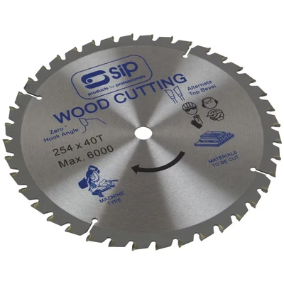 Image of SIP 254mm x 16mm TCT 40T Circular Saw Blade