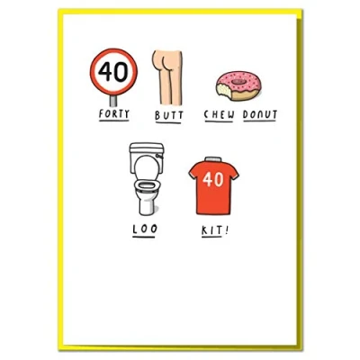 Image of Can You Figure Out This Funny 40th Birthday Card?