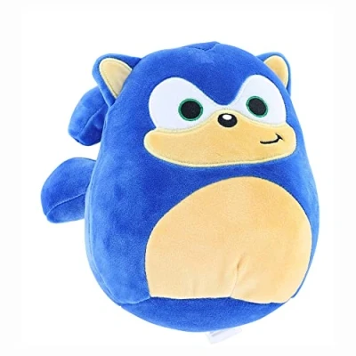 Image of Squishmallows Kellytoy SEGA Sonic, Knuckles, Tails, Shadow Plush Toy (7&quot; Sonic The Hedgehog)