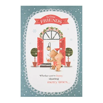 Image of Hallmark Medium &quot;Great Friends&quot; Christmas Card