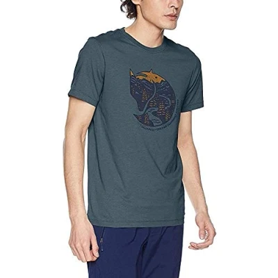 Image of FJALLRAVEN Men&#039;s Arctic Fox T shirt M Shirt, Dusk, XXL UK