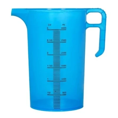 Image of Pro Measures Polypropylene Measuring Jug Blue 3Ltr