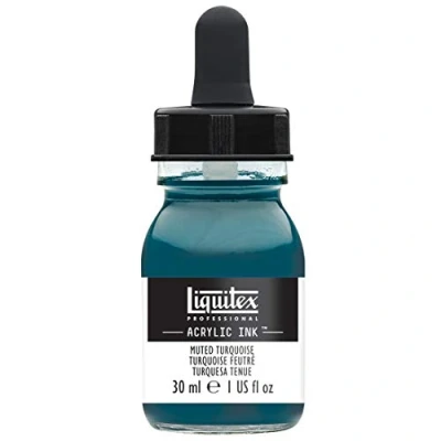 Image of Liquitex Special Release Collection, Professional Acrylic Ink, Muted Turquoise, 30 ml (Pack of 1)