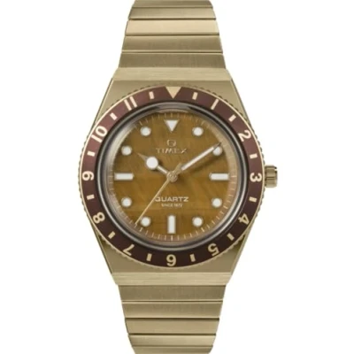 Image of Timex Q Diver Inspiration WoMens Gold Watch TW2V92500 Stainless Steel (archived) One Size
