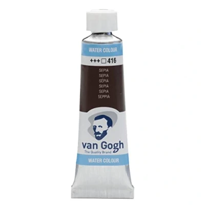 Image of Van Gogh Watercolour Tube 10 ml Sepia 416