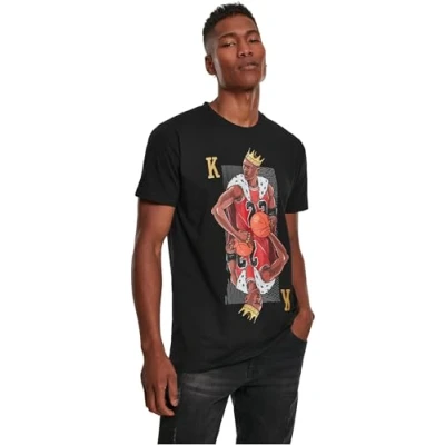 Image of Mister Tee KING Print Tshirt, Men&#039;s, Size: Large, Black