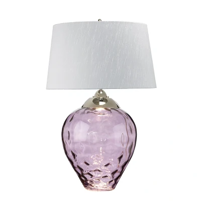Image of Samara Large Table Lamp Plum tinted Glass