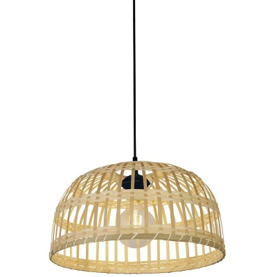 Image of Searchlight Lighting 7394CW Bali Shade Bamboo