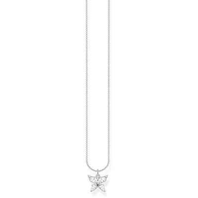 Image of THOMAS SABO Ladies Sterling Silver 925 Other Form Cubic Zirconia Necklace KE2101 051 14 L45v