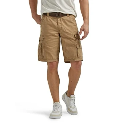 Image of Lee Men&#039;s Big Tall Dungarees Belted Wyoming cargo shorts, Bronze, 50 UK