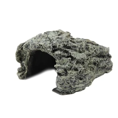 Image of Garosa Stone Cave Shelter Hiding Turtle House for Reptile Frog Zoo Aquarium Decoration Ornament(Small)
