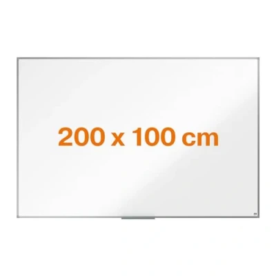 Image of Nobo Dry Wipe magnetic Whiteboard, 200 x 100cm, memo board, and drawing boards, Silver Aluminium Frame, 2000 1000 mm Amazon Exclusive