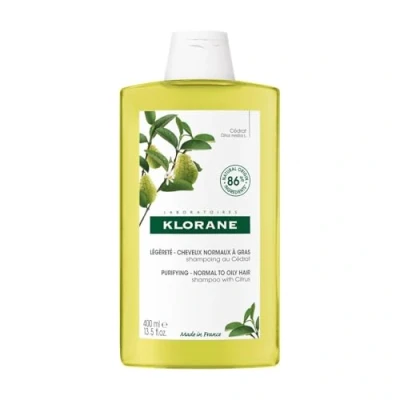 Image of Klorane Purifying Shampoo with Citrus Pulp Normal to Oily Hair (400ml)