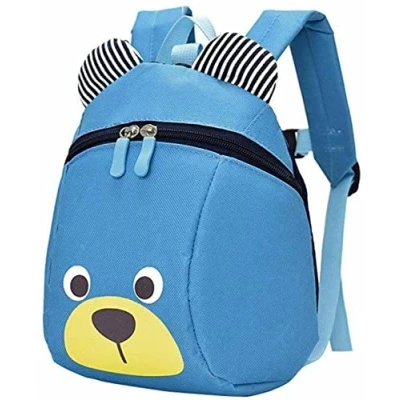 Image of Baby Kids Children Boy Girl Anti lost Cartoon Animal Backpack School Bag Cute and Practical (sky blue)