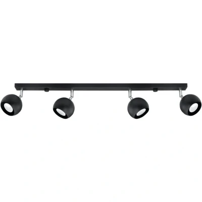 Image of Oculare 4 Light Spotlight Bar Black, GU10