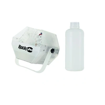 Image of RockJam Lightshow Bubble Machine with Built In LEDs and 1 Litre of Liquid
