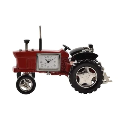Image of Widdop Bingham, Tractor Miniature Collectors Clock, Red