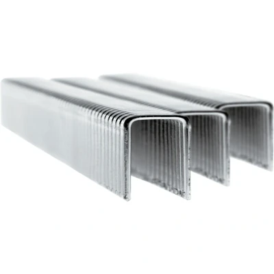 Image of Rapid High Performance Staples for Insulation, Thin Plastics, Cardboard and Carpets Flatwire No. 140, Leg Length 12mm, Staple Gun Staples, Galvanised Steel, 5000 Pieces, Boxed (11912311)