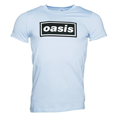 Image of Rock Off Oasis Logo Blue T Shirt