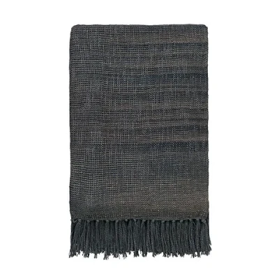 Image of Morris &amp; Co Crown Imperial Throw 150 x 200cm Charcoal