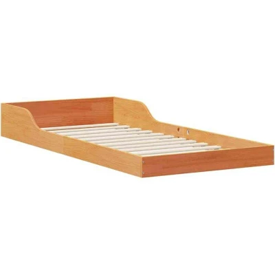 Image of vidaXL Wax brown 80 x 200 cm Solid pine wood
