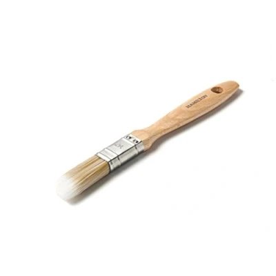 Image of Hamilton Prestige Pure Synthetic Window Brush 3/4 inch. Includes Avenue paint mixing stick.