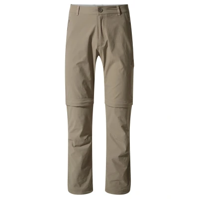 Image of Craghoppers Mens NosiLife Pro Convertible II Trousers (Pebble) Grey Size 42W/30L