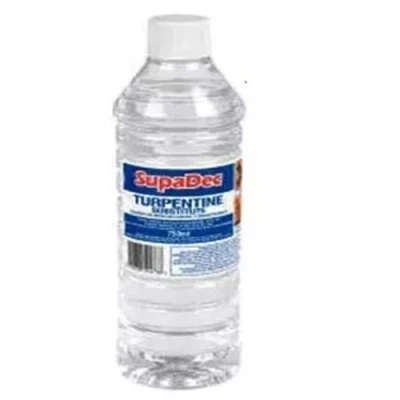 Image of SupaDec 750ml Turpentine Substitute Solvent White Spirit Paint Brush Cleaner Thinner for General Cleaning Purposes Turps