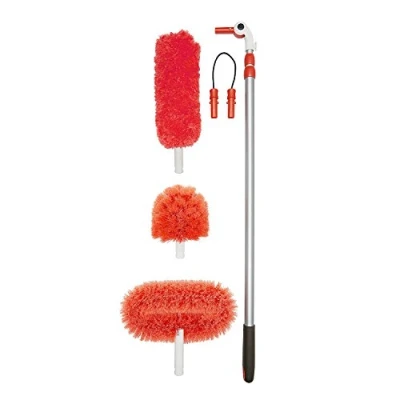Image of OXO Good Grips Long Reach Dusting System With Pivoting Heads, Orange