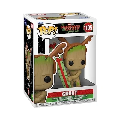 Image of Funko Pop! Marvel: Guardians Of the Galaxy Holiday Special Groot Marvel Comics Collectable Vinyl Figure Gift Idea Official Merchandise Toys for Kids &amp; Adults Movies Fans
