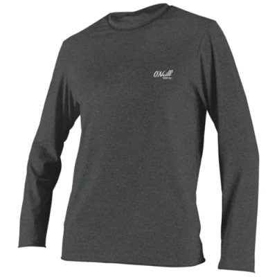 Image of ONeill Mens Blueprint Long Sleeve Sun Shirt Smoke UV Protection and SPF Properties BLUESIGN Approved Fabric