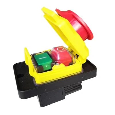Image of Power Control Switch CK5 CK 5 250V T85 10(8) A 4 Pin Electromagnetic Push Button Stop Start On Off Emergency Pushbutton Switches for Electric tool