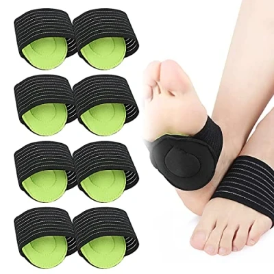 Image of TSHAOUN 4 Pair Arch Support,Arch Support Socks,Compression Cushioned Sleeves，Relief High Arch, Fallen Arches for Men and Women.