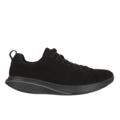 Image of MBT M1500 Men&#039;s Lace up Sneakers. Anatomical and Comfortable Walking Physiological Comfort Stability Shoes with Curved Sole. Modern Black