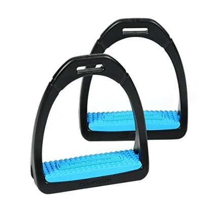 Image of Shires Compositi Adult Premium Profile Stirrups: Bright Blue