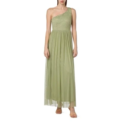 Image of Vila Women&#039;s Viulricana Oneshoulder Maxi Dress/Bm/Dc, Misty Rose, 10