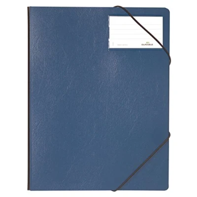 Image of Durable 232007 Storage Folder with Elasticated Corners for 1 150 Sheets DIN A4 Dark Blue