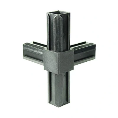 Image of Alberts 426460 XD Pipe Connector, T Piece and Another Right Angled Outlet, Plastic, Black, 30 x 2.0 mm