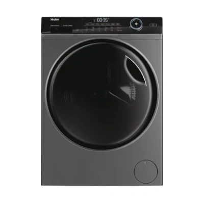Image of Haier HW80 B14959S8U1 Freestanding Washing Machine with LED Display, 8kg Load, 1400RPM, Direct Motion, Graphite
