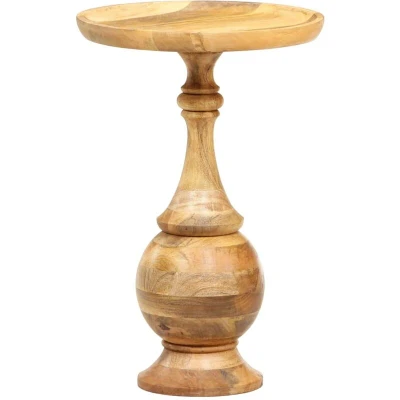 Image of vidaXL Round Side Table 43x43x66 cm Solid Mango Wood
