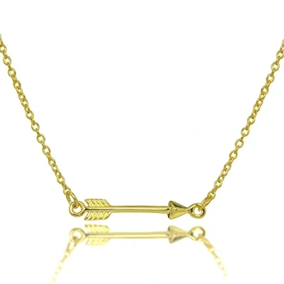 Image of jewellerybox Yellow Gold Dipped Sterling Silver 16 Inch Arrow Necklace Chain