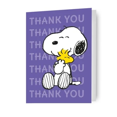 Image of peanuts, thank you, occasion card