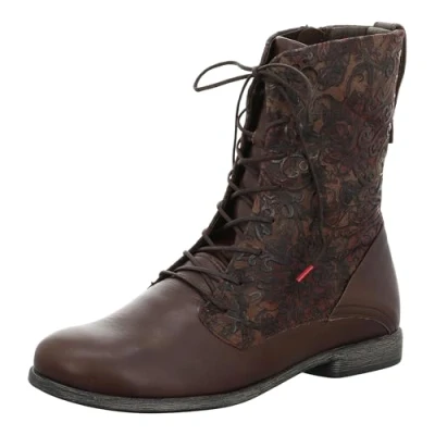 Image of Think! Women&#039;s Agrat Chrome Free Tanned Sustainable Ankle Boot, 3020 Espresso Combi, 5 UK